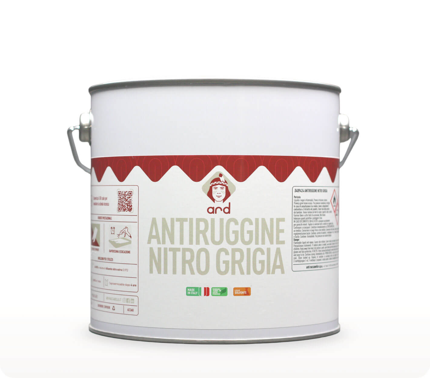 Antiruggine Nitro Grigia - fondo protettivo anticorrosivo - Ard Raccanello