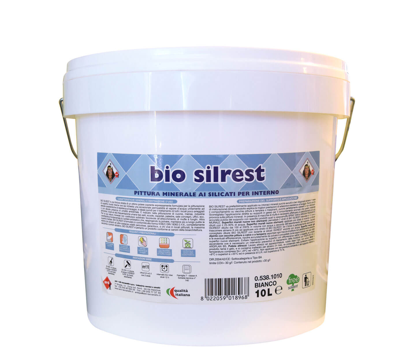 Bio Silrest - pittura minerale ai silicati per interno - Ard Raccanello