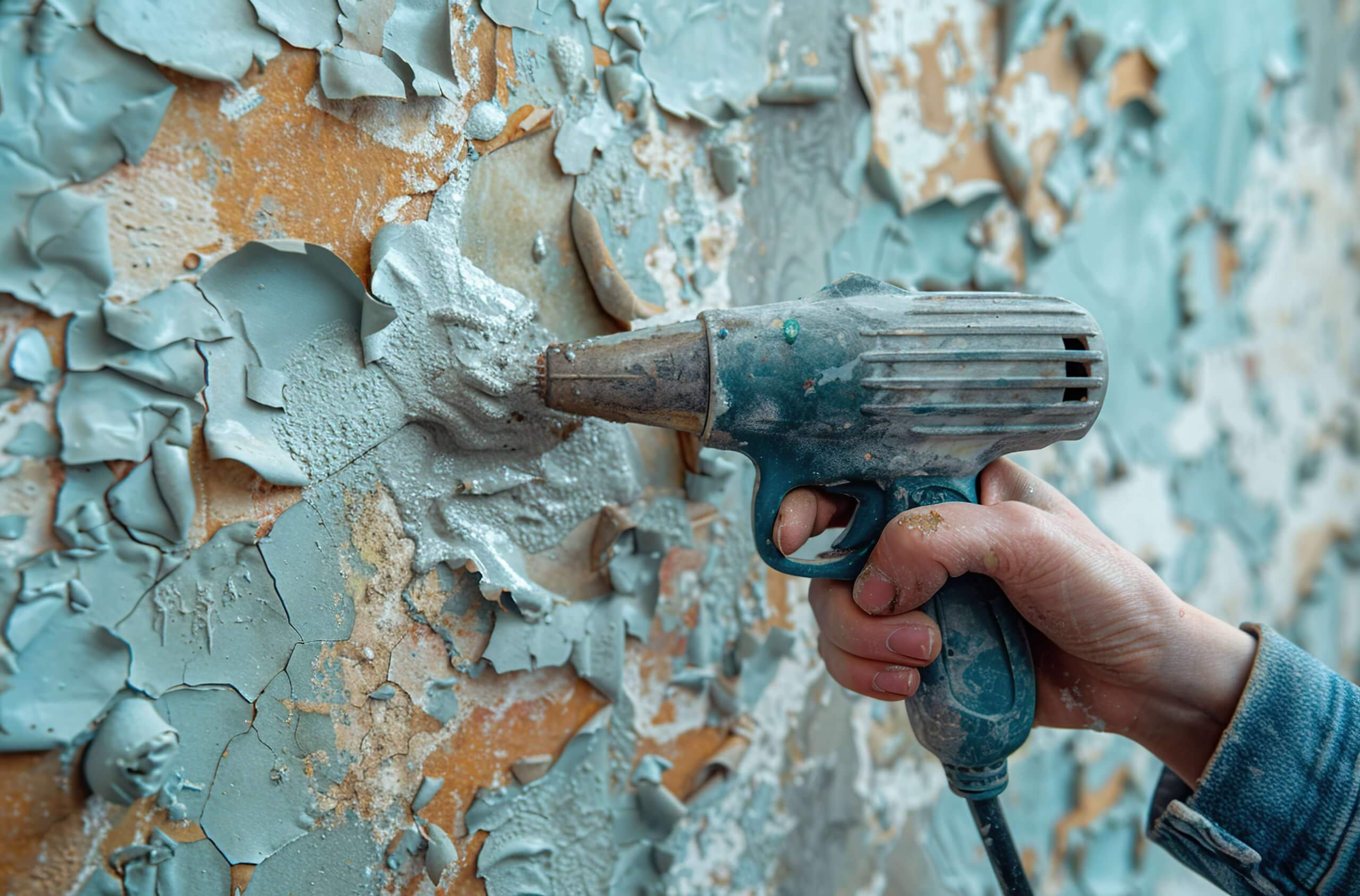 rimozione vecchia pittura con pistola termica - ARD Raccanello